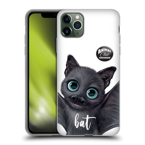 Animal Club International Faces Bat Soft Gel Case for Apple iPhone 11 Pro Max & MagSafe