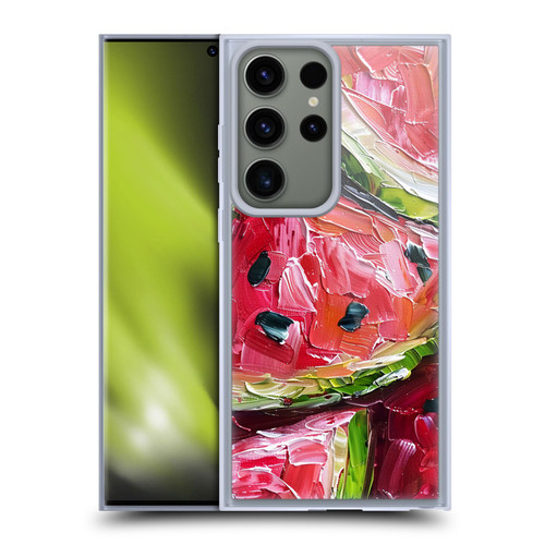 Haroulita Fruit Pattern Watermelon Soft Gel Case for Samsung Galaxy S23 Ultra 5G