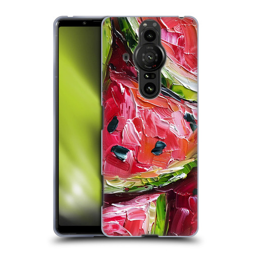 Haroulita Fruit Pattern Watermelon Soft Gel Case for Sony Xperia Pro-I