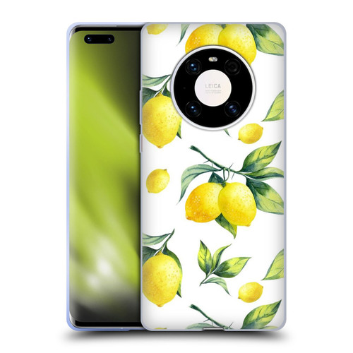 Haroulita Fruits White Lemons Soft Gel Case for Huawei Mate 40 Pro 5G