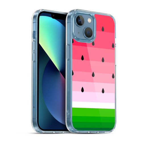 Haroulita Fruits Watermelon Soft Gel Case for Apple iPhone 13 Mini & MagSafe