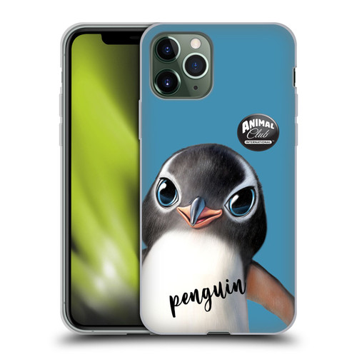 Animal Club International Faces Penguin Soft Gel Case for Apple iPhone 11 Pro & MagSafe