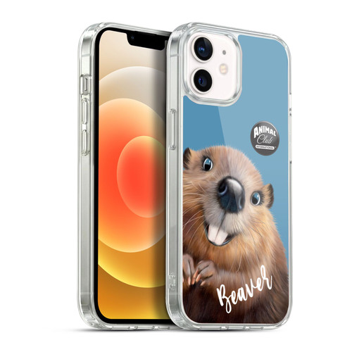Animal Club International Faces Beaver Soft Gel Case for Apple iPhone 12 / iPhone 12 Pro & MagSafe