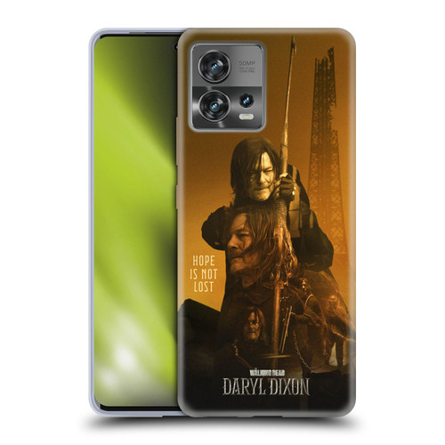 The Walking Dead: Daryl Dixon Key Art Double Exposure Soft Gel Case for Motorola Moto Edge 30 Fusion
