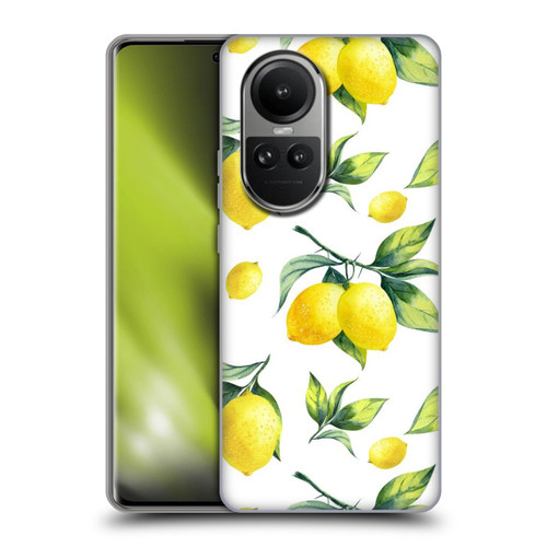Haroulita Fruits White Lemons Soft Gel Case for OPPO Reno10 5G / Reno10 Pro 5G