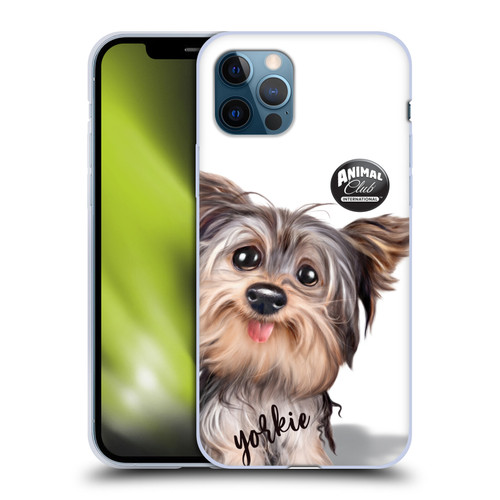 Animal Club International Faces Yorkie Soft Gel Case for Apple iPhone 12 / iPhone 12 Pro