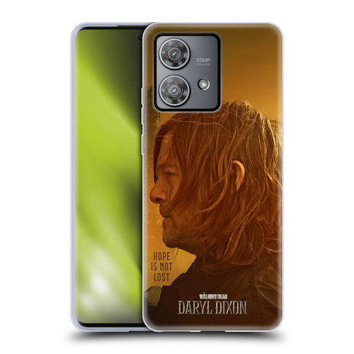 The Walking Dead: Daryl Dixon Key Art Hope Is Not Lost Soft Gel Case for Motorola Edge 40 Neo 5G