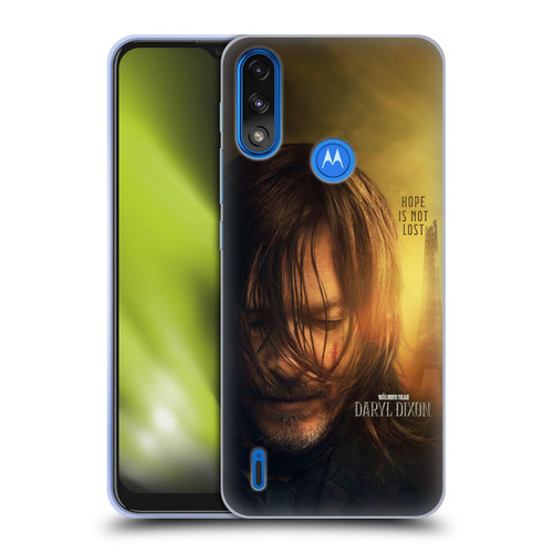 The Walking Dead: Daryl Dixon Key Art Full Face Soft Gel Case for Motorola Moto E7 Power / Moto E7i Power