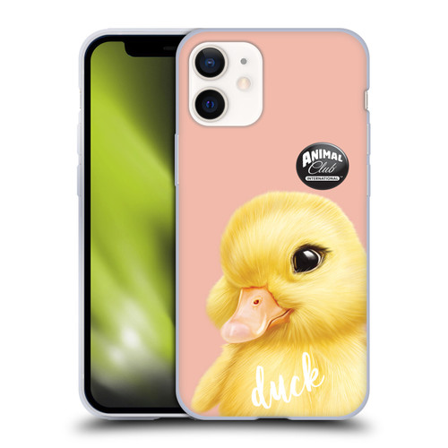 Animal Club International Faces Duck Soft Gel Case for Apple iPhone 12 Mini