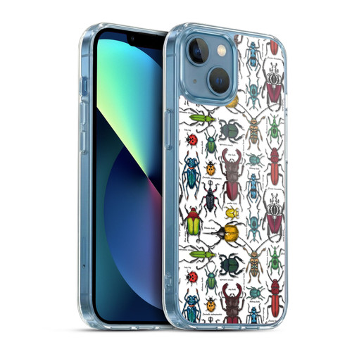 Katerina Kirilova Graphics Beetles Soft Gel Case for Apple iPhone 13 Mini & MagSafe