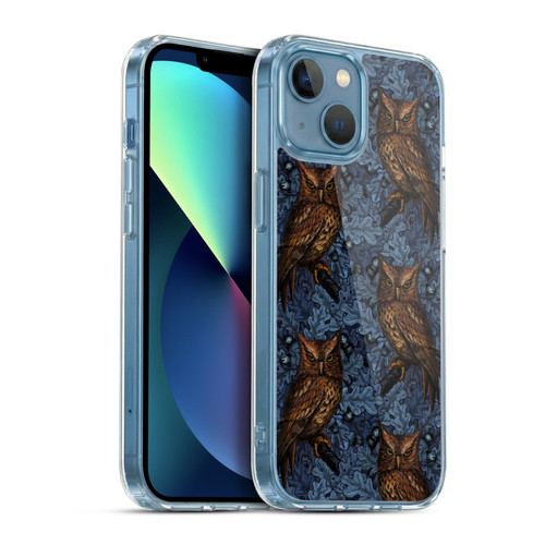 Katerina Kirilova Graphics Night Owls Soft Gel Case for Apple iPhone 13 Mini & MagSafe
