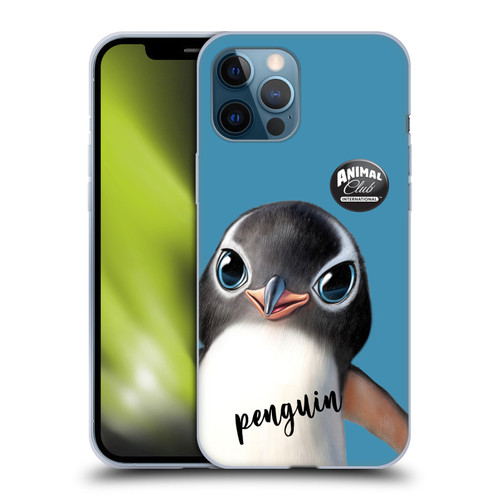 Animal Club International Faces Penguin Soft Gel Case for Apple iPhone 12 Pro Max