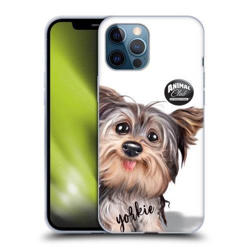 Animal Club International Faces Yorkie Soft Gel Case for Apple iPhone 12 Pro Max