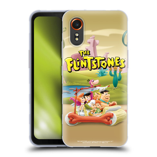 The Flintstones Characters Stone Car Soft Gel Case for Samsung Galaxy Xcover7 5G
