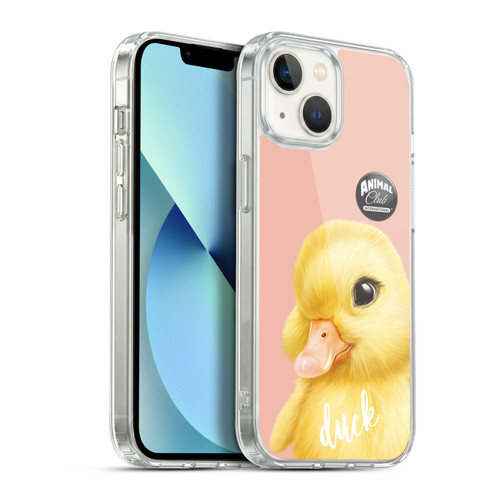 Animal Club International Faces Duck Soft Gel Case for Apple iPhone 13