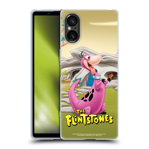 The Flintstones Characters Dino Soft Gel Case for Sony Xperia 5 V 5G