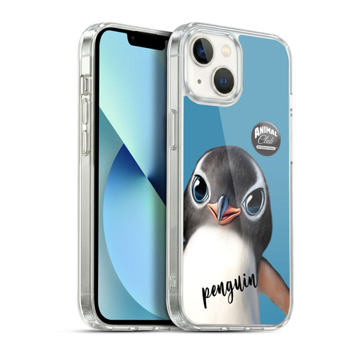 Animal Club International Faces Penguin Soft Gel Case for Apple iPhone 13