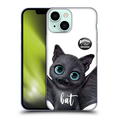 Animal Club International Faces Bat Soft Gel Case for Apple iPhone 13 Mini