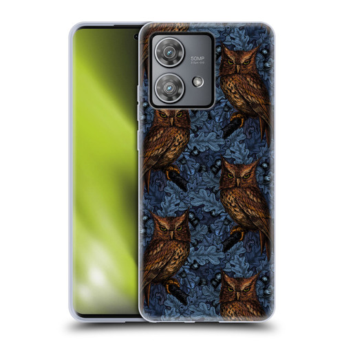 Katerina Kirilova Graphics Night Owls Soft Gel Case for Motorola Edge 40 Neo 5G