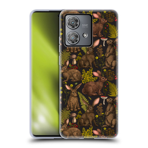 Katerina Kirilova Graphics Rabbits Soft Gel Case for Motorola Edge 40 Neo 5G