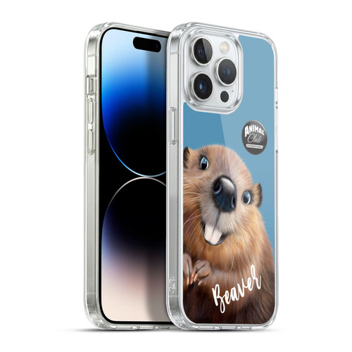 Animal Club International Faces Beaver Soft Gel Case for Apple iPhone 13 Pro Max & MagSafe