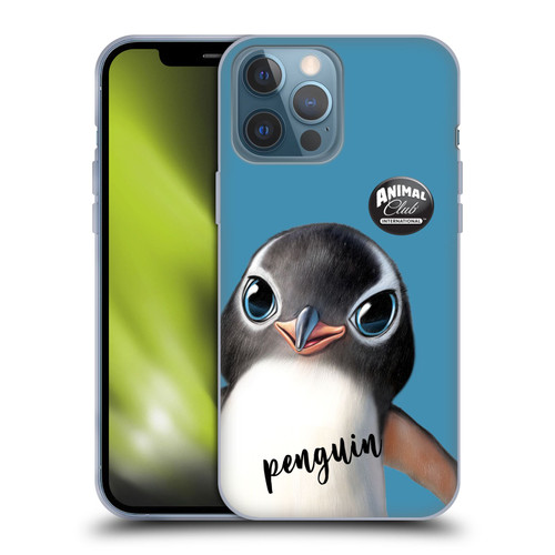 Animal Club International Faces Penguin Soft Gel Case for Apple iPhone 13 Pro Max