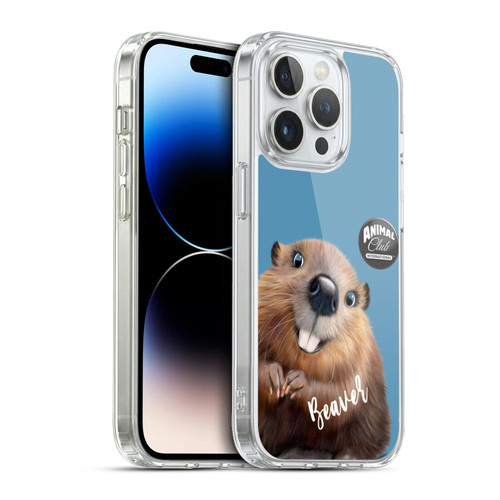 Animal Club International Faces Beaver Soft Gel Case for Apple iPhone 13 Pro & MagSafe