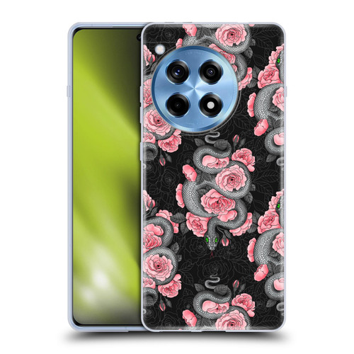 Katerina Kirilova Graphics Snakes And Roses Soft Gel Case for OnePlus 12R