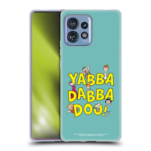 The Flintstones Graphics Yabba-Dabba-Doo Soft Gel Case for Motorola Moto Edge 40 Pro