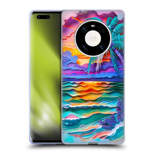 Haroulita Sceneries Sunset Soft Gel Case for Huawei Mate 40 Pro 5G