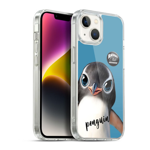 Animal Club International Faces Penguin Soft Gel Case for Apple iPhone 14