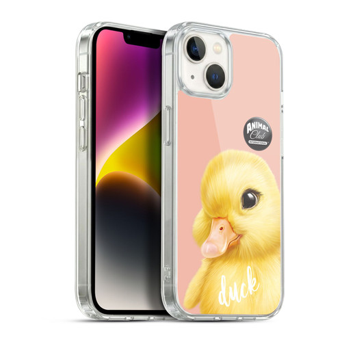 Animal Club International Faces Duck Soft Gel Case for Apple iPhone 14 Plus & MagSafe