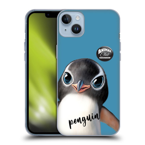 Animal Club International Faces Penguin Soft Gel Case for Apple iPhone 14 Plus