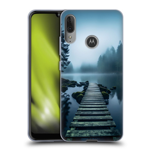 Haroulita Sceneries Dreaming Lake Pathway Soft Gel Case for Motorola Moto E6 Plus
