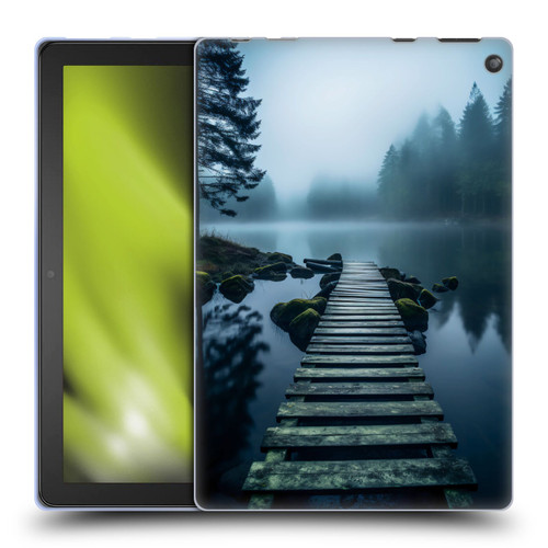 Haroulita Sceneries Dreaming Lake Pathway Soft Gel Case for Amazon Fire HD 10 / Plus 2021