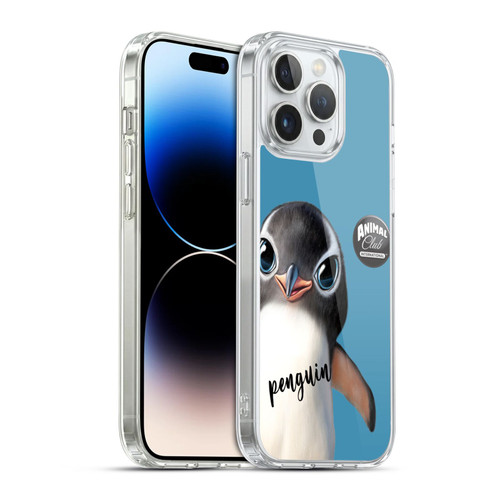 Animal Club International Faces Penguin Soft Gel Case for Apple iPhone 14 Pro Max & MagSafe