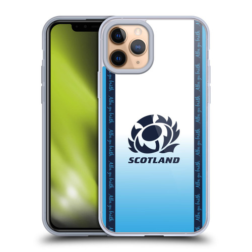 Scotland Rugby 2024/25 Crest Kit Away Soft Gel Case for Apple iPhone 11 Pro