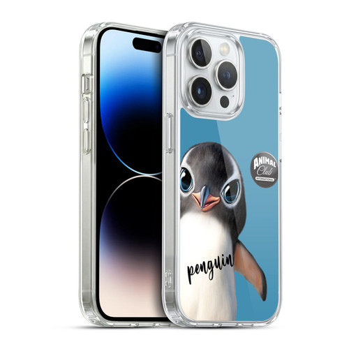Animal Club International Faces Penguin Soft Gel Case for Apple iPhone 14 Pro & MagSafe