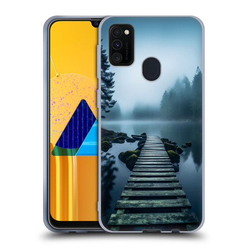 Haroulita Sceneries Dreaming Lake Pathway Soft Gel Case for Samsung Galaxy M30s (2019)/M21 (2020)