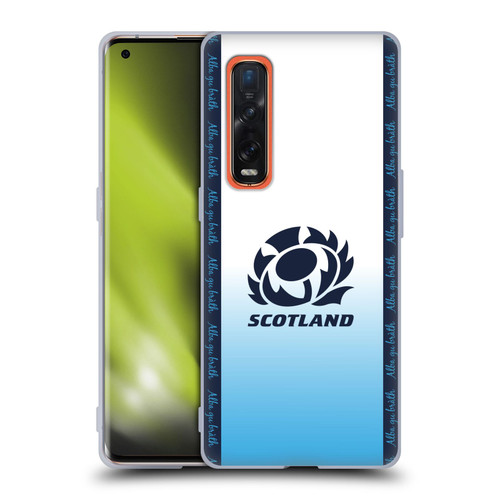 Scotland Rugby 2024/25 Crest Kit Away Soft Gel Case for OPPO Find X2 Pro 5G