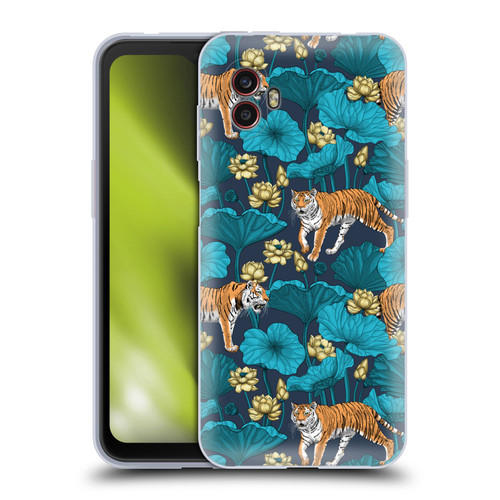 Katerina Kirilova Graphics Tigers In Lotus Pond Soft Gel Case for Samsung Galaxy Xcover6 Pro/Pro2