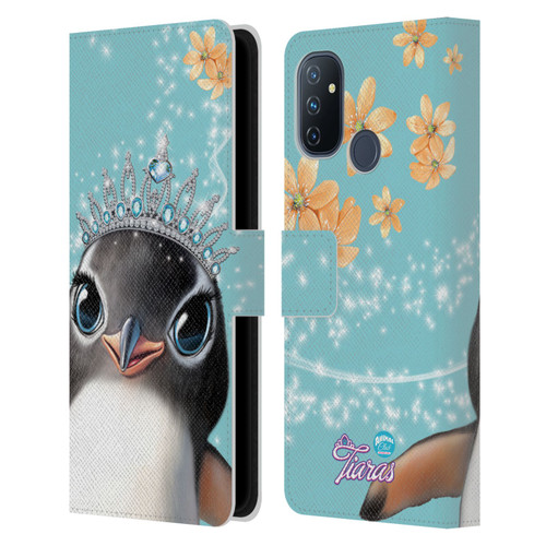 Animal Club International Royal Faces Penguin Leather Book Wallet Case Cover For OnePlus Nord N100