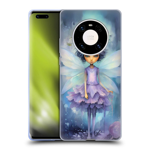 Haroulita Whimsical Purple Hair Fairy Soft Gel Case for Huawei Mate 40 Pro 5G