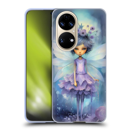 Haroulita Whimsical Purple Hair Fairy Soft Gel Case for Huawei P50