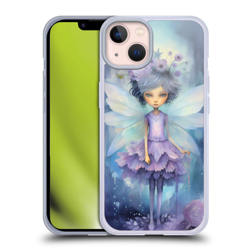 Haroulita Whimsical Purple Hair Fairy Soft Gel Case for Apple iPhone 13
