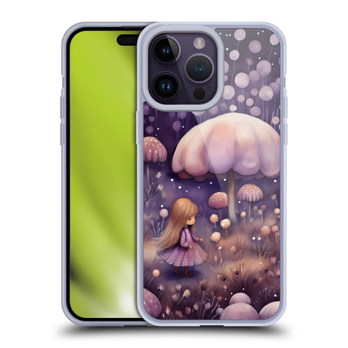 Haroulita Whimsical Girl And Mushroom Soft Gel Case for Apple iPhone 14 Pro Max