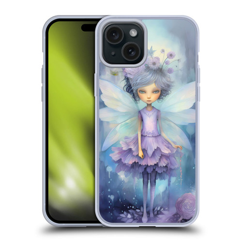 Haroulita Whimsical Purple Hair Fairy Soft Gel Case for Apple iPhone 15 Plus