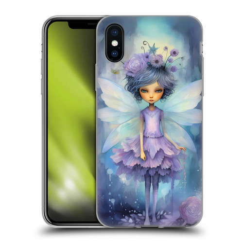 Haroulita Whimsical Purple Hair Fairy Soft Gel Case for Apple iPhone X / iPhone XS