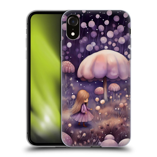Haroulita Whimsical Girl And Mushroom Soft Gel Case for Apple iPhone XR
