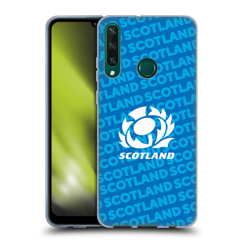 Scotland Rugby Graphics Logo Blue Soft Gel Case for Huawei Y6p